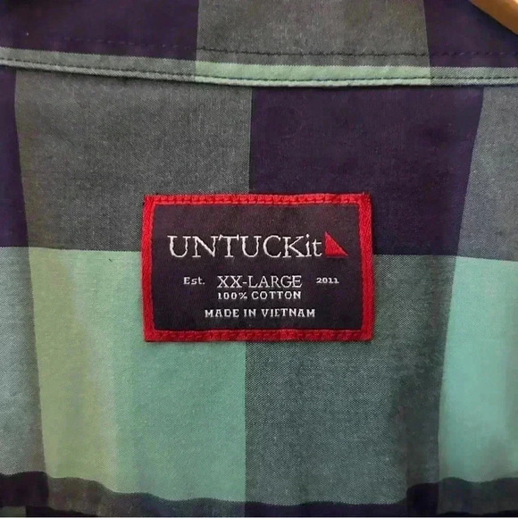 Men’s Untuckit Bonarda Button Down Shirt Size XXL - Picture 3 of 5